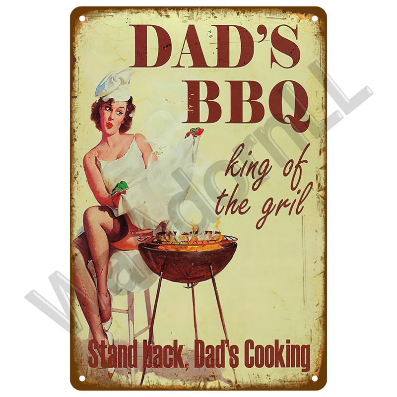 Vintage BBQ Metal Sign Collection 20x30 cm 28 Vintage BBQ Metal Sign Collection 20x30 cm - Image 28