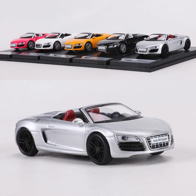 Silver Audi R8 V10 Spyder Diecast Model Car 2 Silver Audi R8 V10 Spyder Diecast Model Car - Image 2