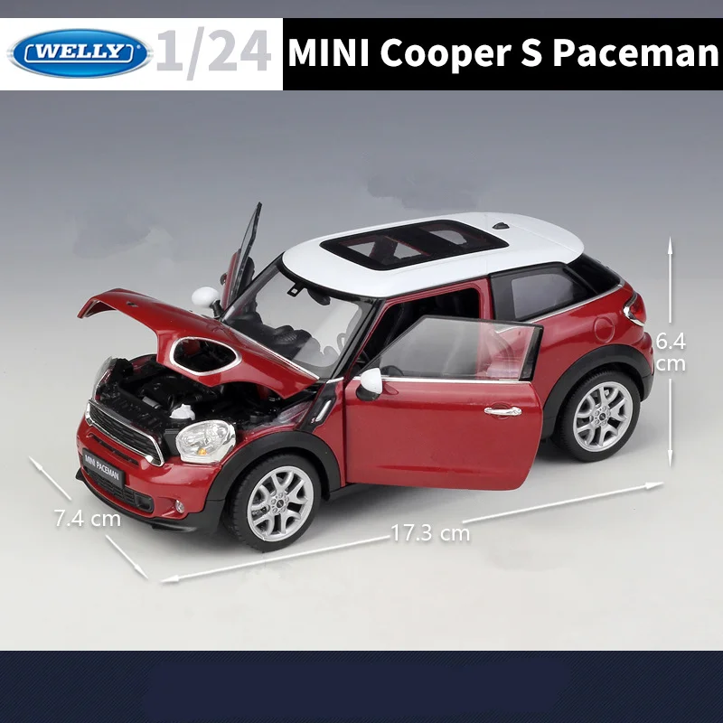 BMW Mini Cooper S Paceman 1:24 Diecast Model 4 BMW Mini Cooper S Paceman 1:24 Diecast Model - Image 4