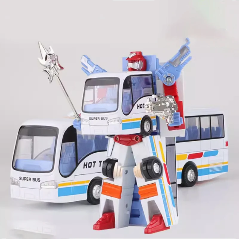 Large Morphing Bus Robot Toy for Collectors 3 Large Morphing Bus Robot Toy for Collectors - Image 3
