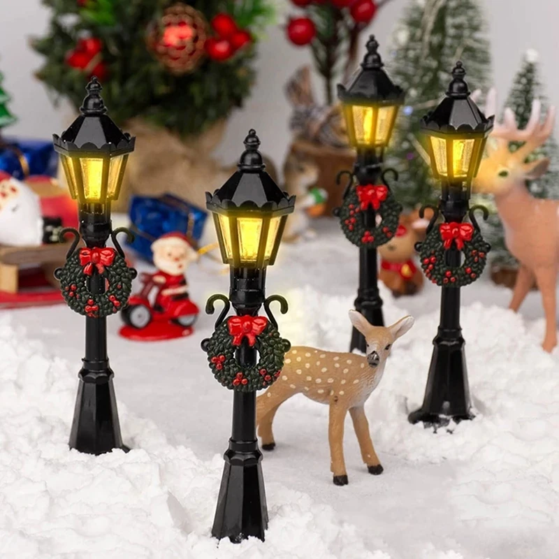 Miniature Festive Streetlights Set for Dollhouses 2 Miniature Festive Streetlights Set for Dollhouses - Image 2
