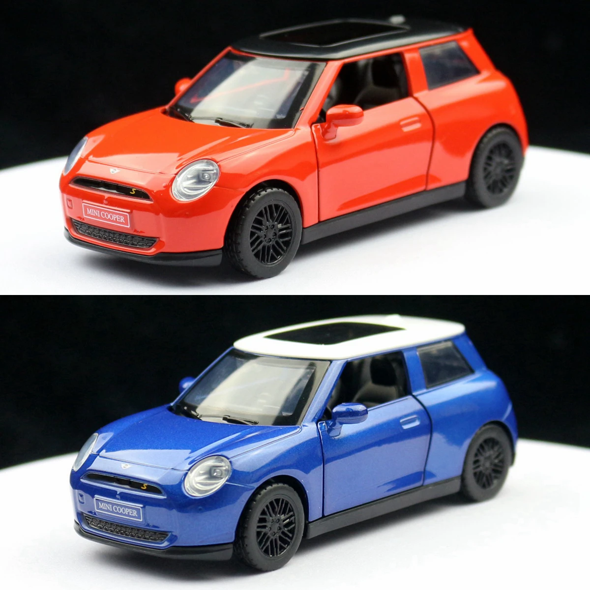 Mini Cooper S 1/34 Diecast Model in Blue or Red 2 Mini Cooper S 1/34 Diecast Model in Blue or Red - Image 2