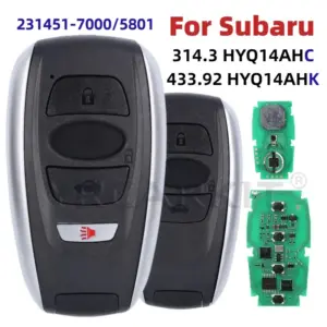Subaru Remote Key Fob 2014-2020 3/4-Button Model