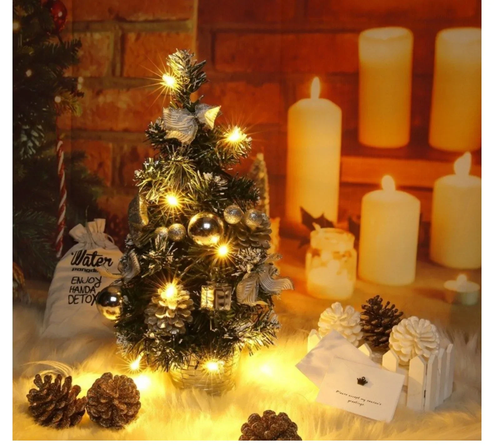 Silver Mini Christmas Tree Model 3442536 6 Silver Mini Christmas Tree Model 3442536 - Image 6