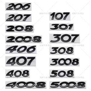 Peugeot 3D Rear Badge for Models 206-508 14 S1c668fae22454912b7700e6f2502d64cQ