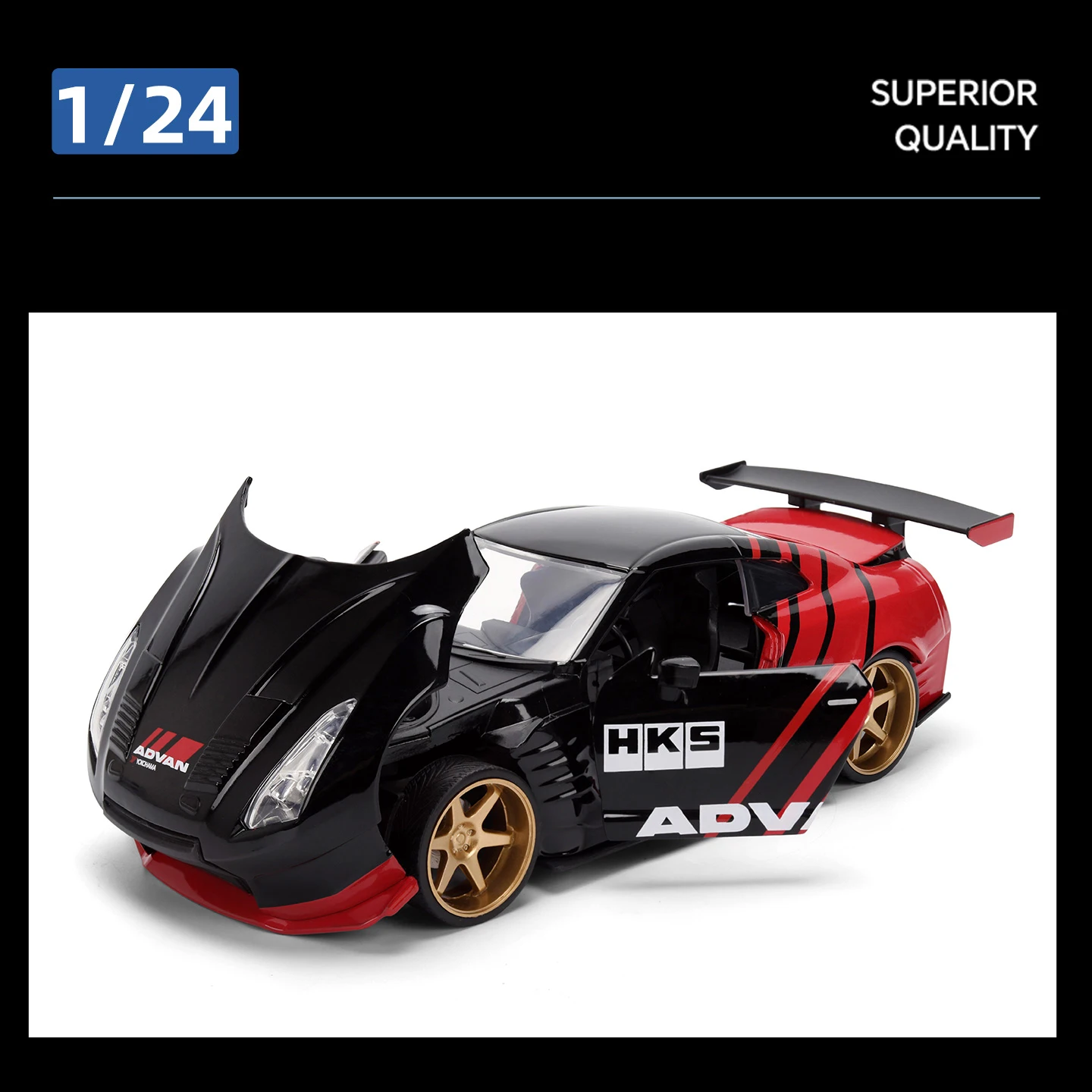 1:24 GTR R35 BEN SOPRA Diecast Model Car 5 1:24 GTR R35 BEN SOPRA Diecast Model Car - Image 5