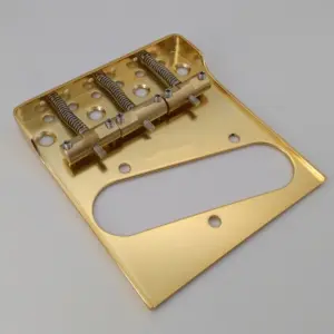 Gold Vintage Telecaster Bridge for Guitars 9 S1cb359943daa46ccbc7216fb266f1bfaX