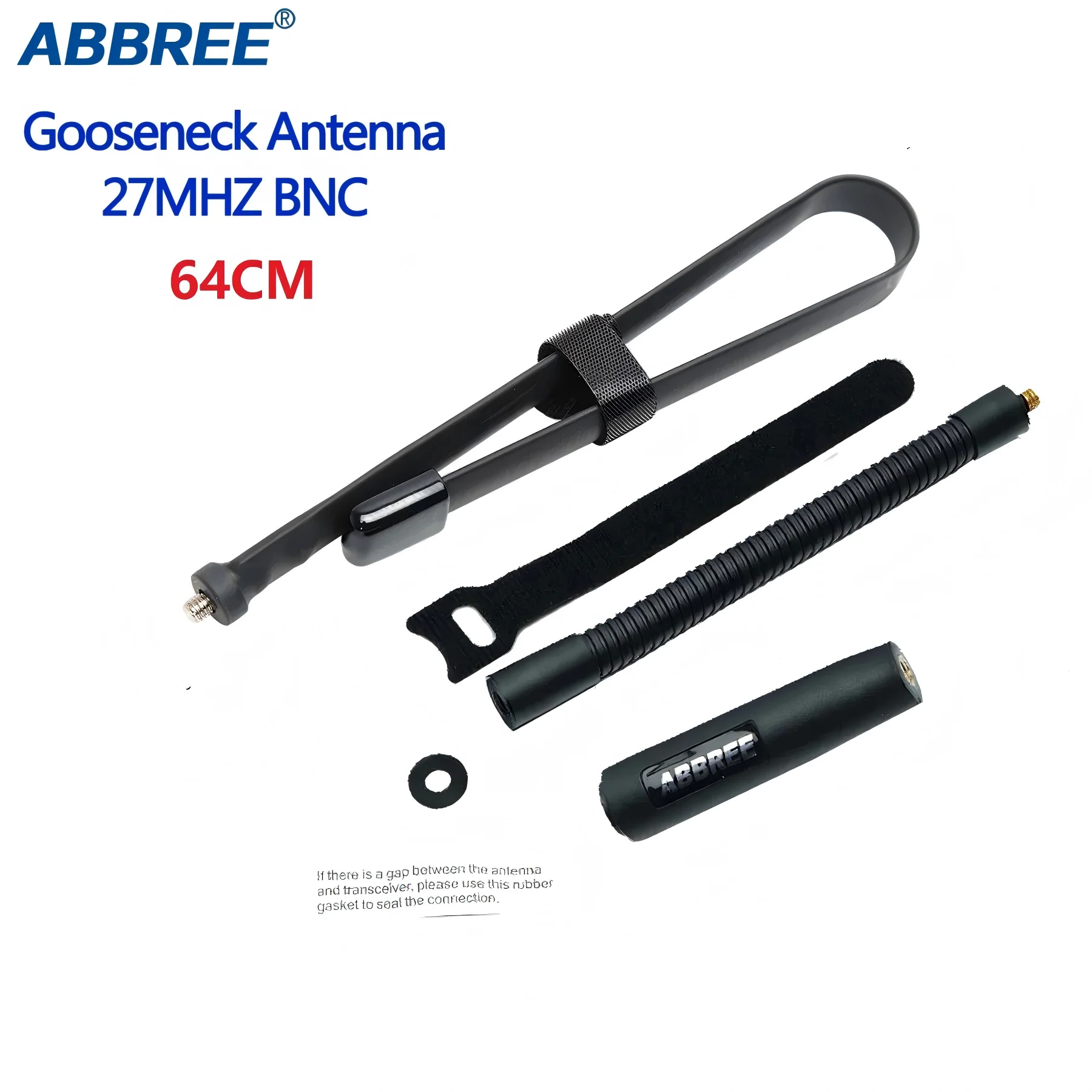 ABBREE 27MHz Gooseneck Tactical Antenna 64cm 2 ABBREE 27MHz Gooseneck Tactical Antenna 64cm - Image 2