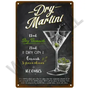 Vintage-Style Metal Cocktail Sign Plaque 20x30 cm 44 S1d5bacd4c7424702b883f25bf018bd80g