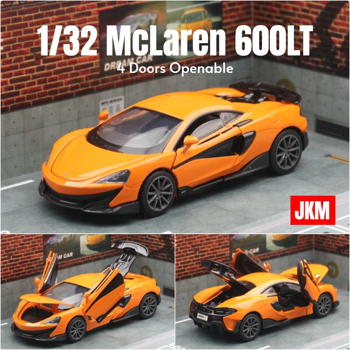 McLaren 600LT Diecast Model 1/32 Scale Orange 8 McLaren 600LT Diecast Model 1/32 Scale Orange - Image 8
