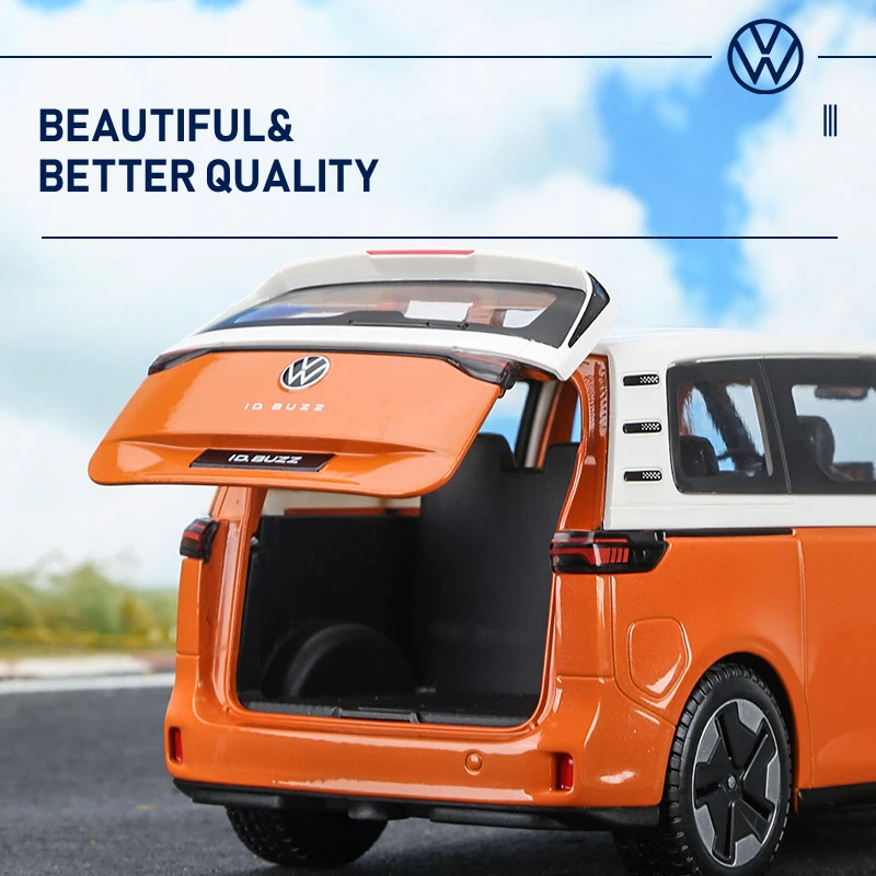Vibrant Yellow Volkswagen ID Buzz 1:24 Diecast Model 5 Vibrant Yellow Volkswagen ID Buzz 1:24 Diecast Model - Image 5