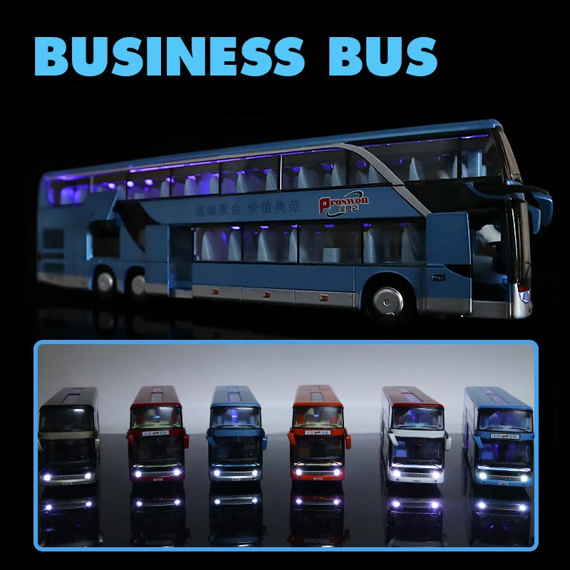 1:24 Scale Double-Decker Electric Bus Model 3 1:24 Scale Double-Decker Electric Bus Model - Image 3