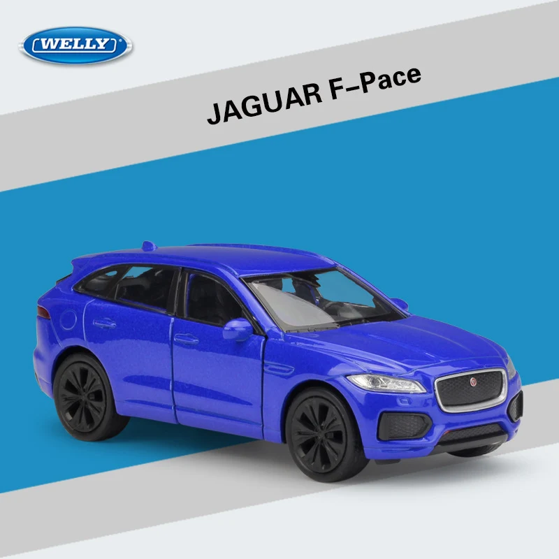 Blue Jaguar F-Pace Diecast Model 1:36 Scale 7 Blue Jaguar F-Pace Diecast Model 1:36 Scale - Image 7