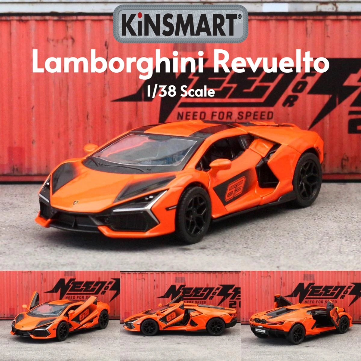 Vibrant Green Lamborghini Revuelto Diecast Model 7 Vibrant Green Lamborghini Revuelto Diecast Model - Image 7