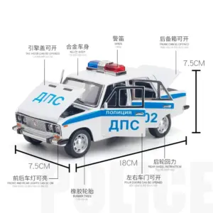 2016 Lada Police Car 1:24 Diecast Model 11 S1e680f62b96646c29aa9ca47e0198422g