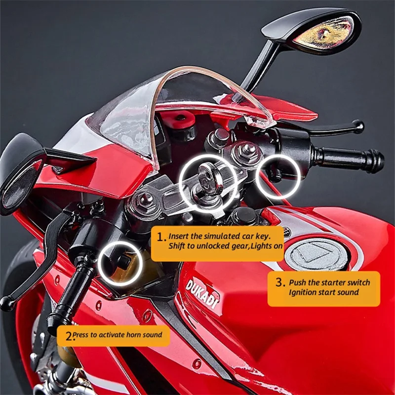 1:9 Scale Diecast Racing Motorcycle Model 3 1:9 Scale Diecast Racing Motorcycle Model - Image 3