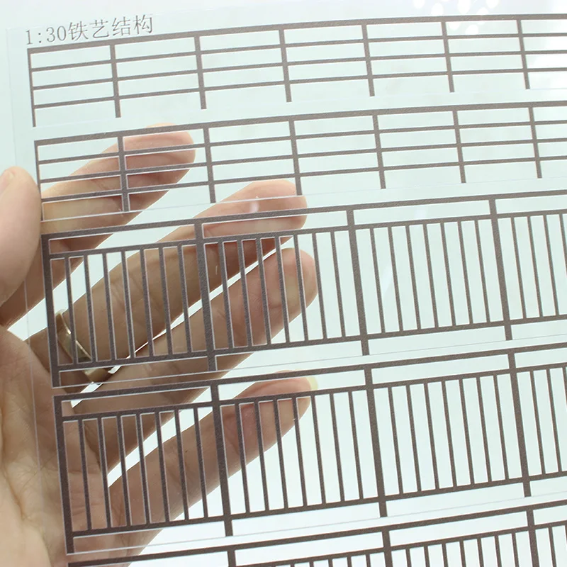 Transparent Miniature Fence for Dioramas 2 Transparent Miniature Fence for Dioramas - Image 2