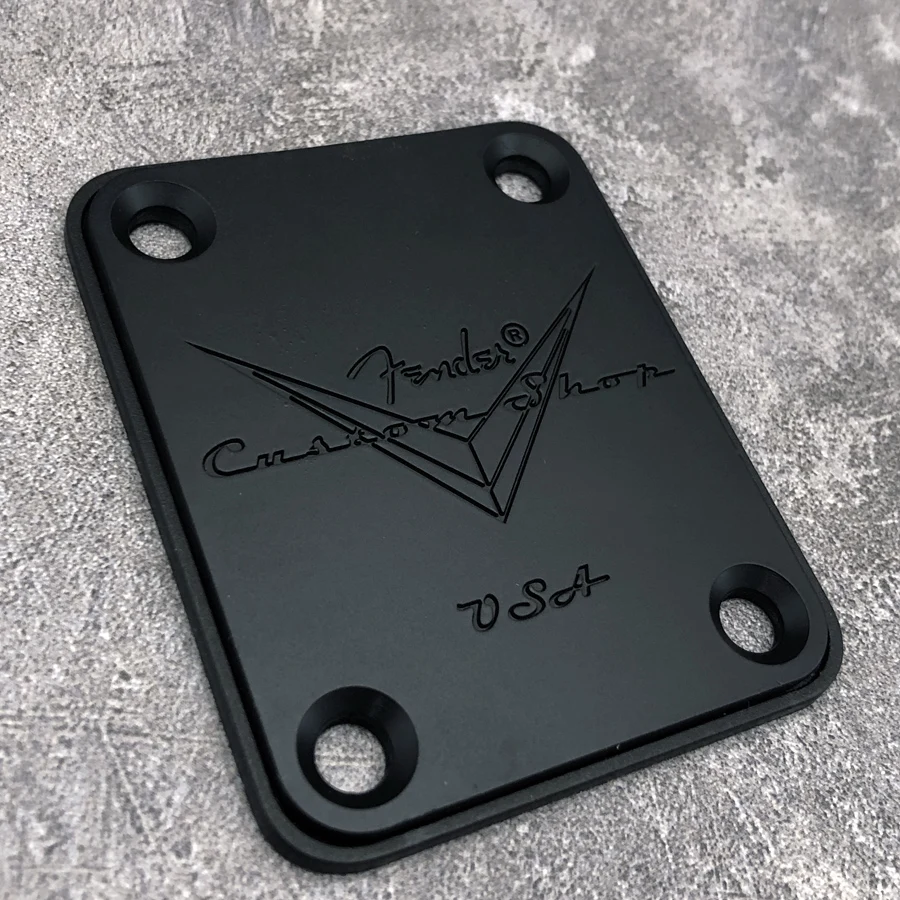 Fender Custom Shop Silver Neck Plate 4 Fender Custom Shop Silver Neck Plate - Image 4