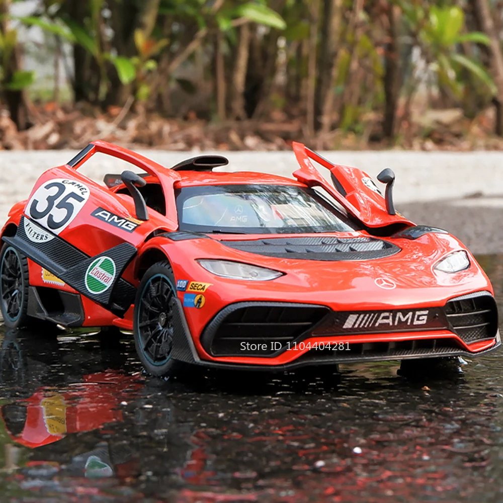 Red Alloy Sports Car Model 1:24 Scale 2 Red Alloy Sports Car Model 1:24 Scale - Image 2