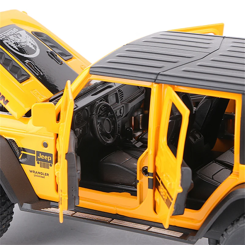 1:22 Jeep Wrangler Rubicon Diecast Model 5 1:22 Jeep Wrangler Rubicon Diecast Model - Image 5
