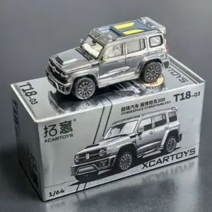 Silver Jeep SUV Diecast Model 1:64 Scale 3 S1f80c99928744221b6a65c128d1deacfs