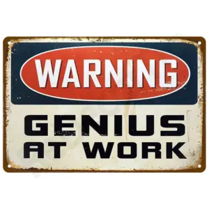 Vintage Retro Metal Sign 20x30cm Collection 55 S202a6743c2594f72ba2f77a2587709dee 2