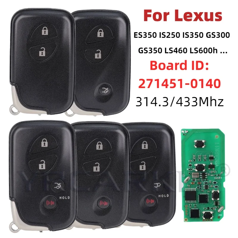 Lexus Remote Key Fob 2005-2008 2-4 Buttons 1 Lexus Remote Key Fob 2005-2008 2-4 Buttons
