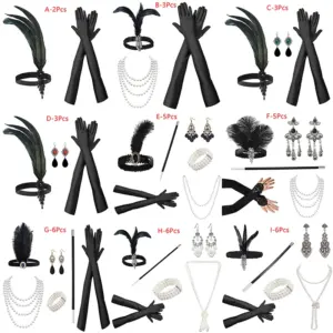 1920s Flapper Accessories Set for Adults 14 S204e6c1fae2b49a3aee2d7cf210c99891