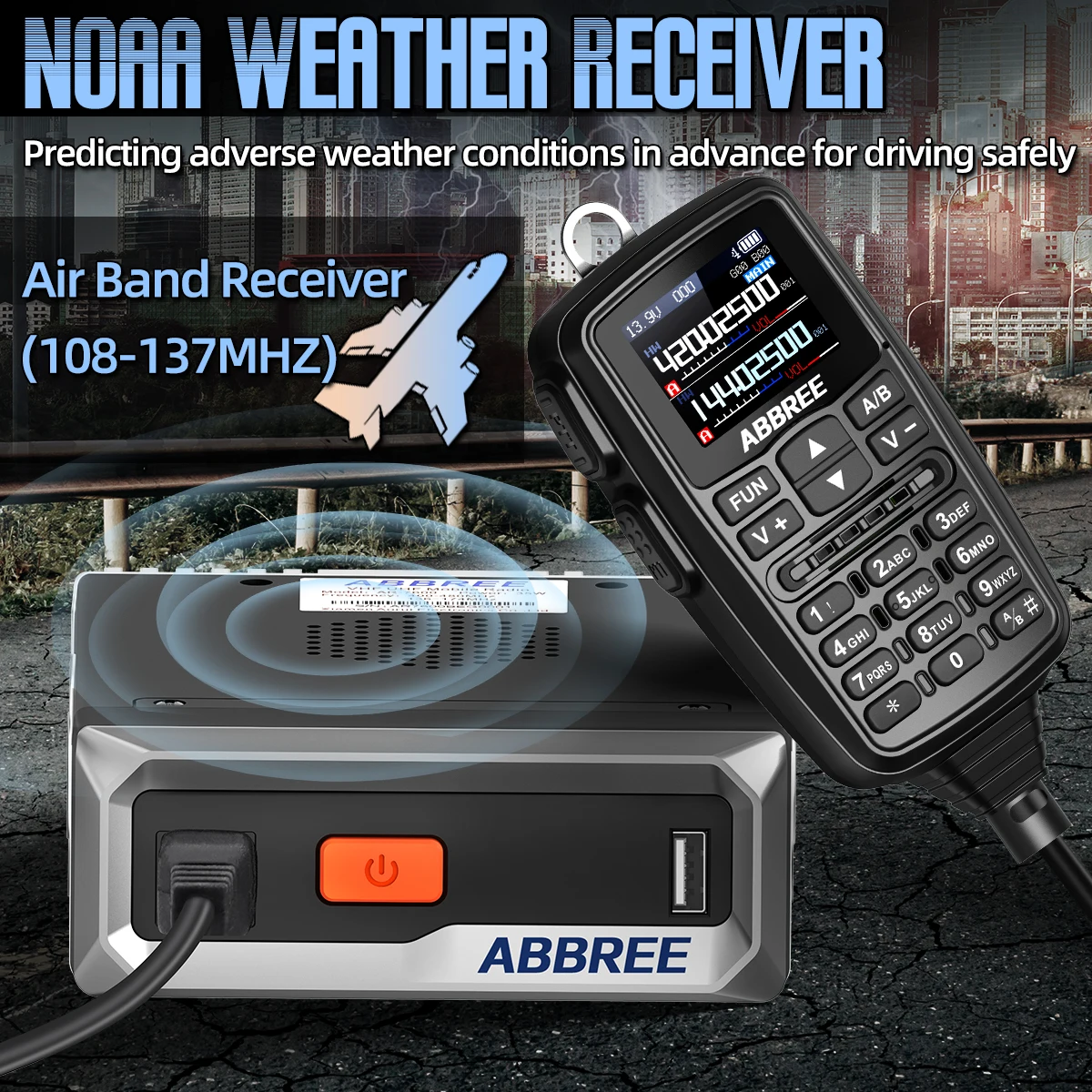 ABBREE AR-7600 Dual-Band Mini Mobile Radio 5 ABBREE AR-7600 Dual-Band Mini Mobile Radio - Image 5