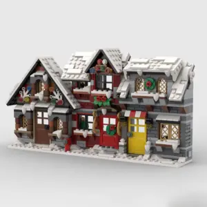 Festive Gingerbread Houses Building Set