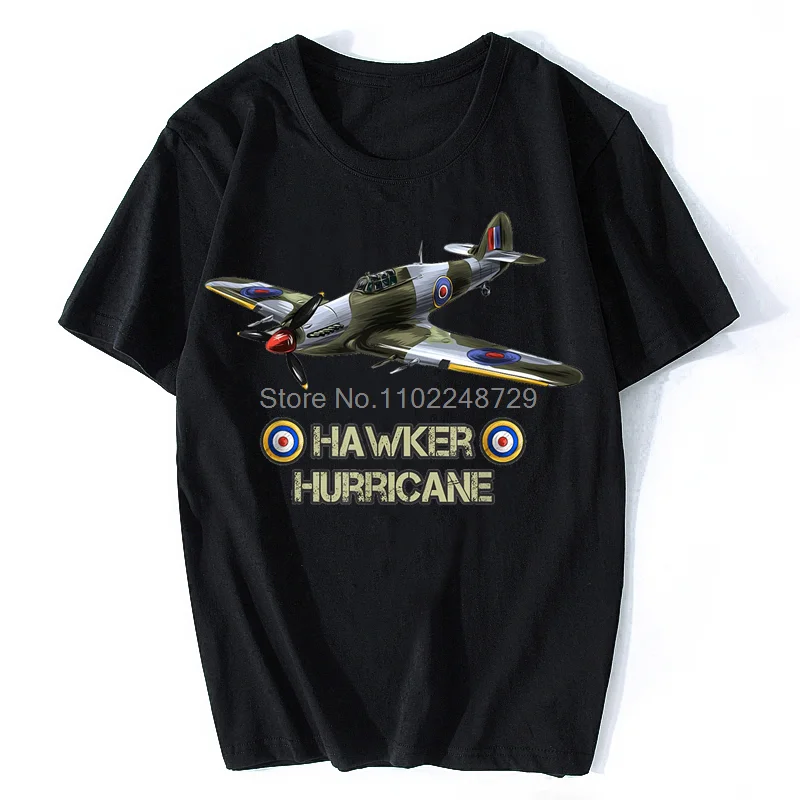 Vintage Military Hawker Hurricane T-Shirt for Men 9 Vintage Military Hawker Hurricane T-Shirt for Men - Image 9