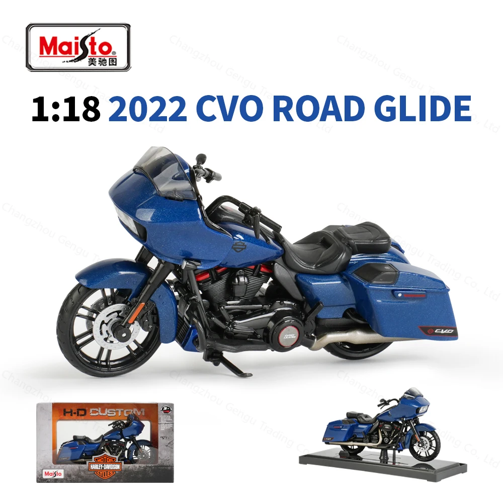 1:18 Scale Die-Cast Motorcycle Model in Blue or Orange 7 1:18 Scale Die-Cast Motorcycle Model in Blue or Orange - Image 7
