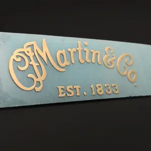 Gold Metal Decals for Guitar Pegheads