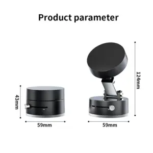 Magnetic Car Phone Holder Support 124mm Black 12 S22af2370f4434a6e8dbfff18ef2381af2