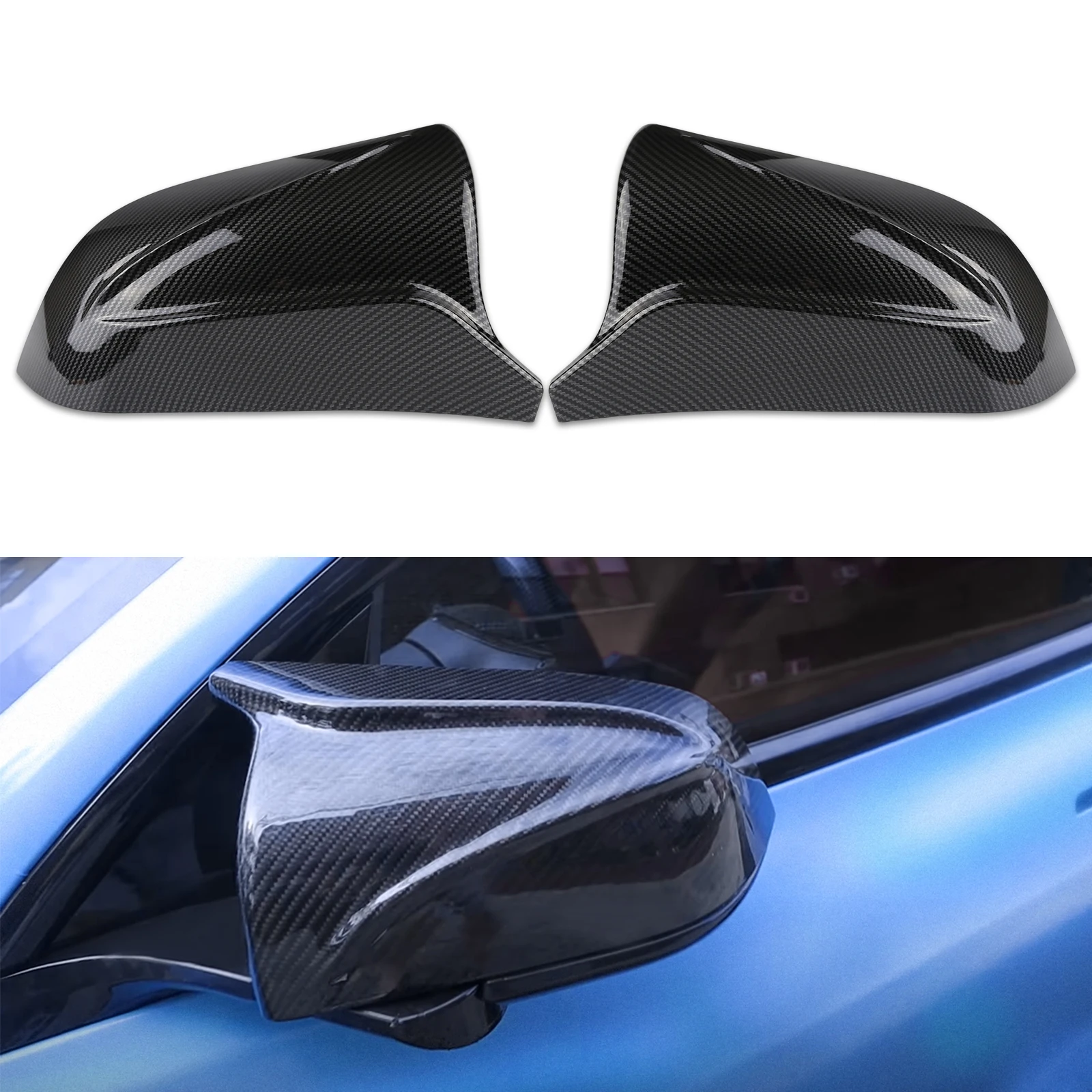 Model 3 Rearview Mirror Cover in Glossy or Carbon Fiber 7 Model 3 Rearview Mirror Cover in Glossy or Carbon Fiber - Image 7