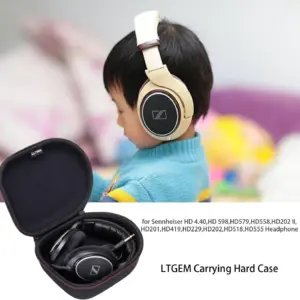 Light Grey Travel Case for Sennheiser Headphones 7 S2333d3480031450fbbf16f0ad977551aL