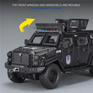 1:24 Alloy Tiger Armored Police Truck Model 13 S23a4bbe35e06409197b6f940f310d7bau