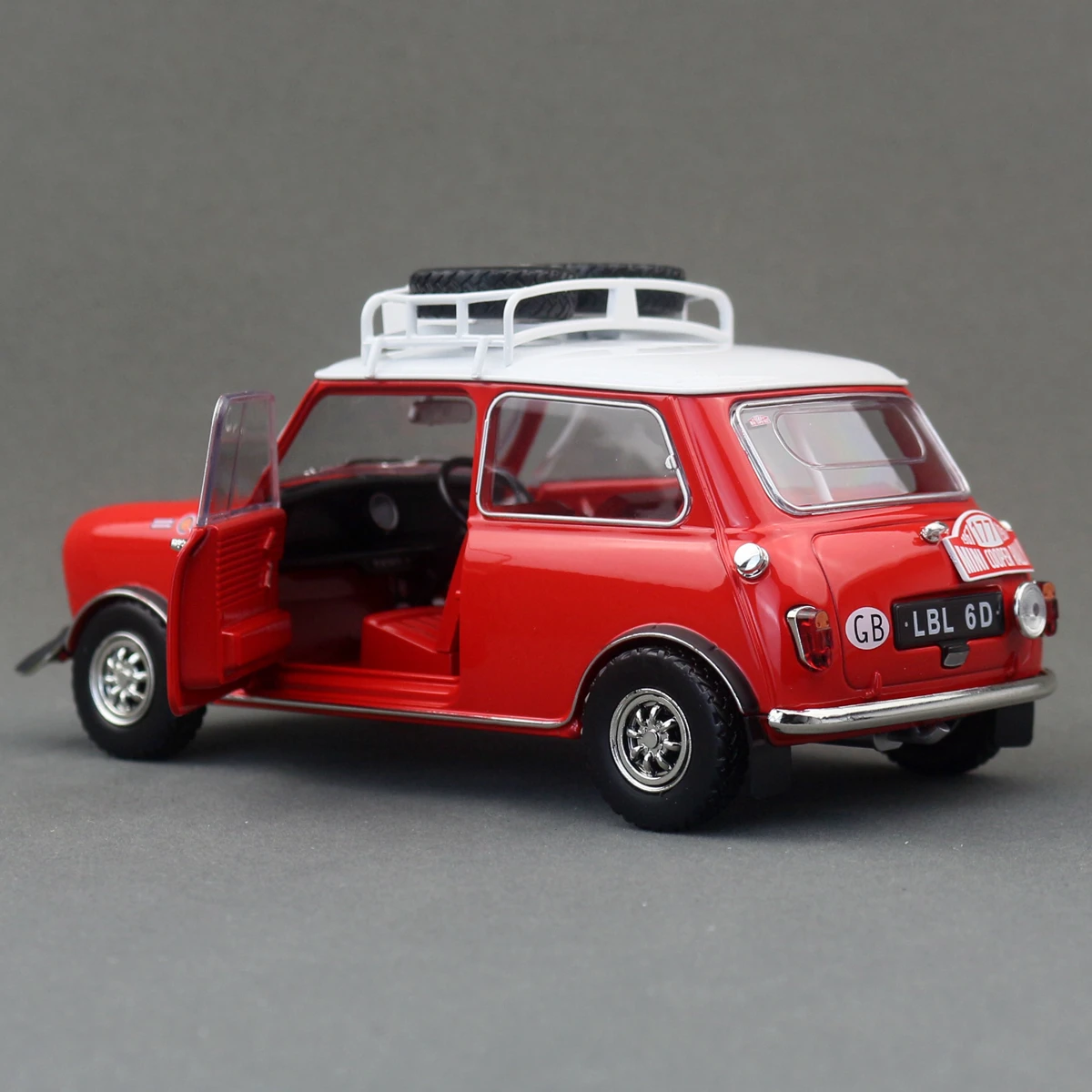 Mini Cooper Rally 1967 Diecast Model in Red 6 Mini Cooper Rally 1967 Diecast Model in Red - Image 6