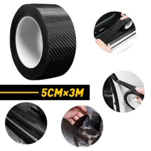 Black Carbon Fiber Car Sticker 5cm x 3m 13 S23f65a3f71124d6dac834a36d70e99cc8