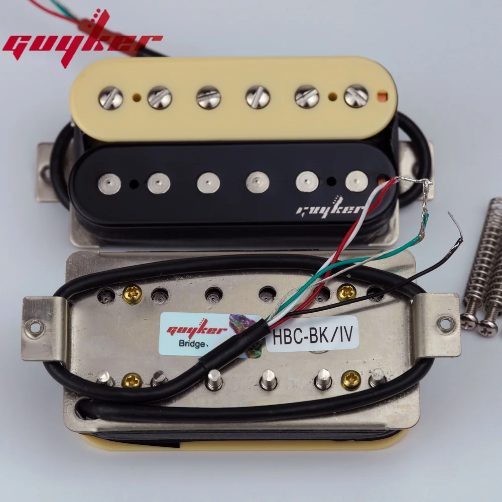 Black Ceramic Humbucker Pickup Set for Electric Guitars 2 Black Ceramic Humbucker Pickup Set for Electric Guitars - Image 2