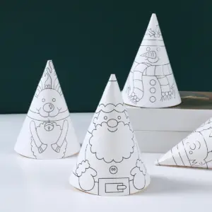 Festive Christmas Snowman Paper Hat in 2 Styles 13 S2469522856224ce4b9c5aecc24ff1fb9x