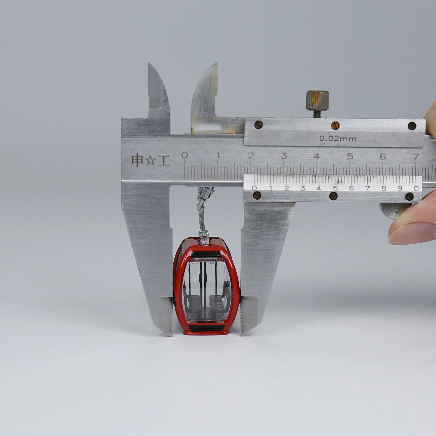 Red 1/87 Gondola Lift Cabin Model 6 Red 1/87 Gondola Lift Cabin Model - Image 6