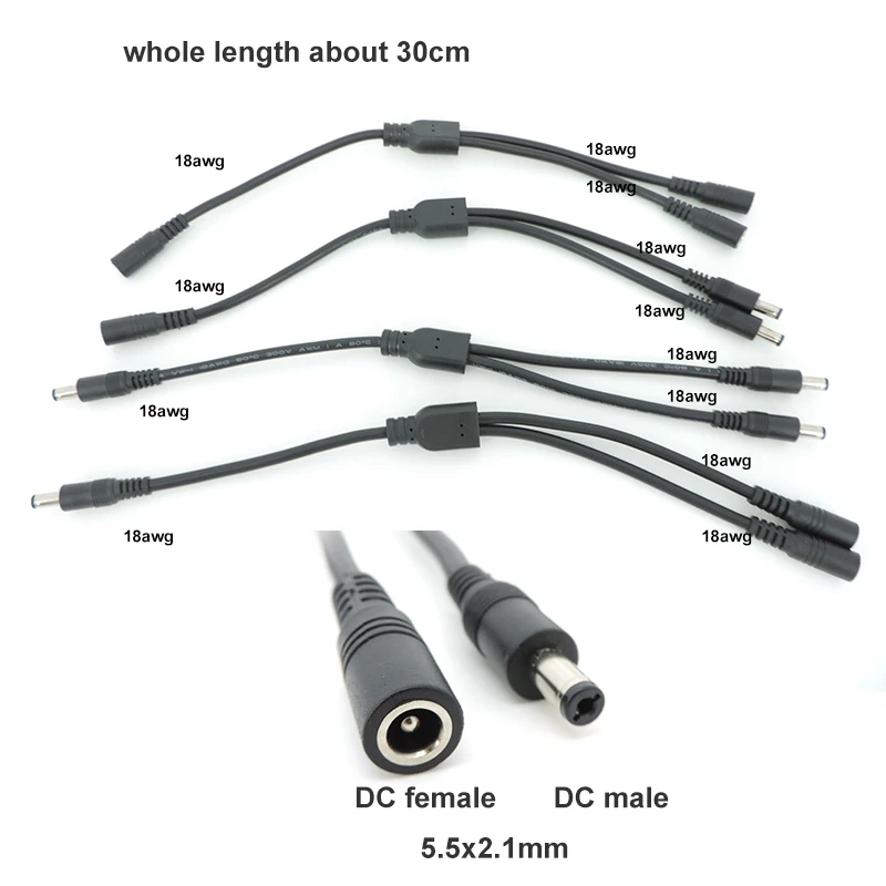 2-Way DC Power Splitter Cable 30cm 3 2-Way DC Power Splitter Cable 30cm - Image 3