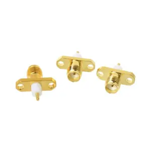 Gold SMA RF Panel Mount Adapters Set 9 S24a6429e4f2c41e6aed36274f762a6d8V