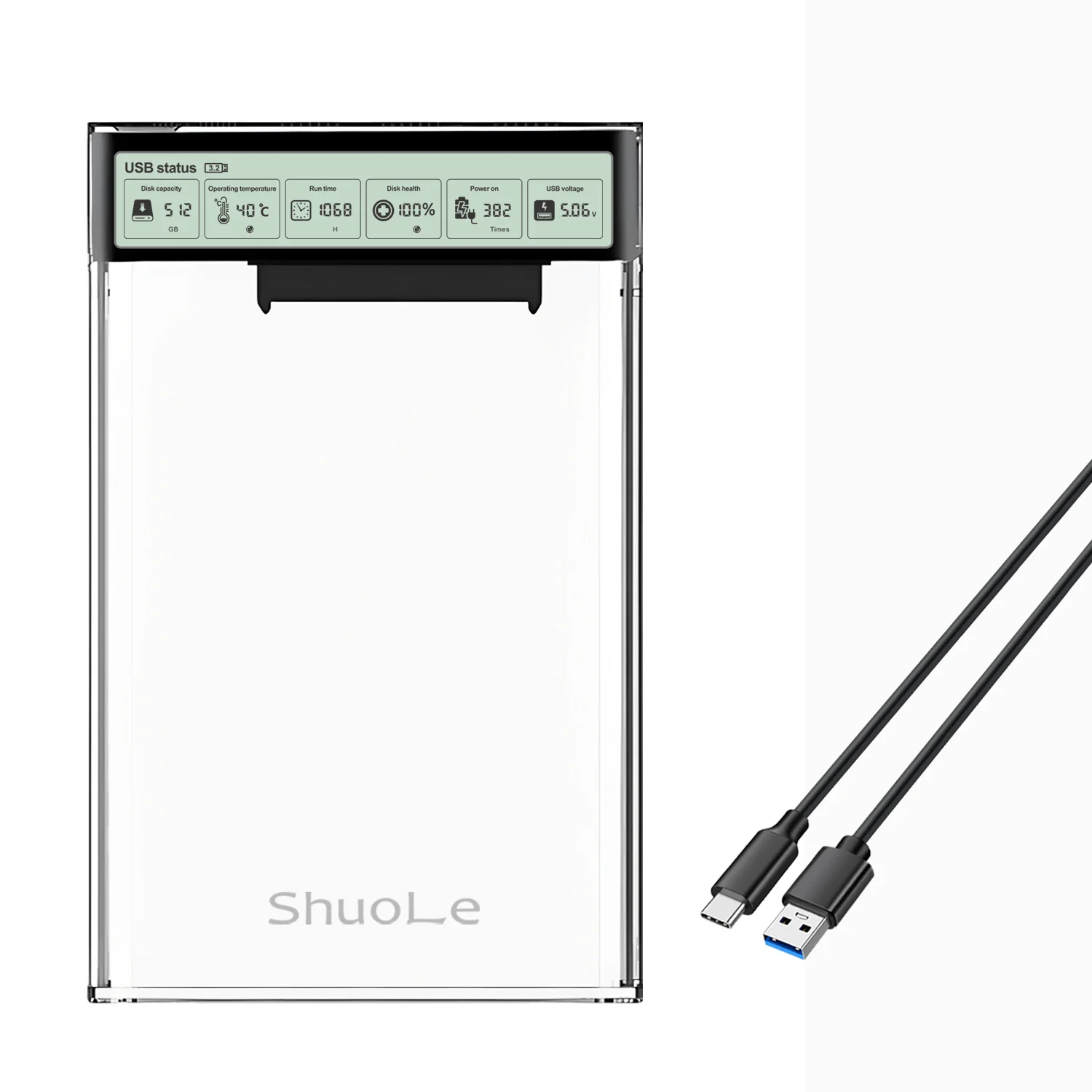 Transparent 2.5-Inch SATA HDD/SSD Enclosure 6 Transparent 2.5-Inch SATA HDD/SSD Enclosure - Image 6