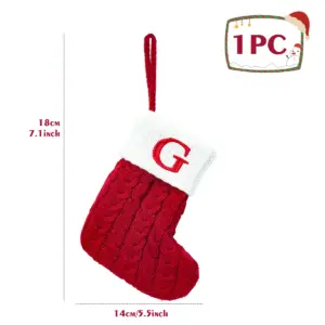 Festive Christmas Stocking with Letter Decor 45 S25970171541945869b5258b131d3965d9 1