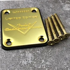 Limited Edition Black and Gold Fender Neck Plate 11 S25b94a1440c248949c34439b6e3d5165n