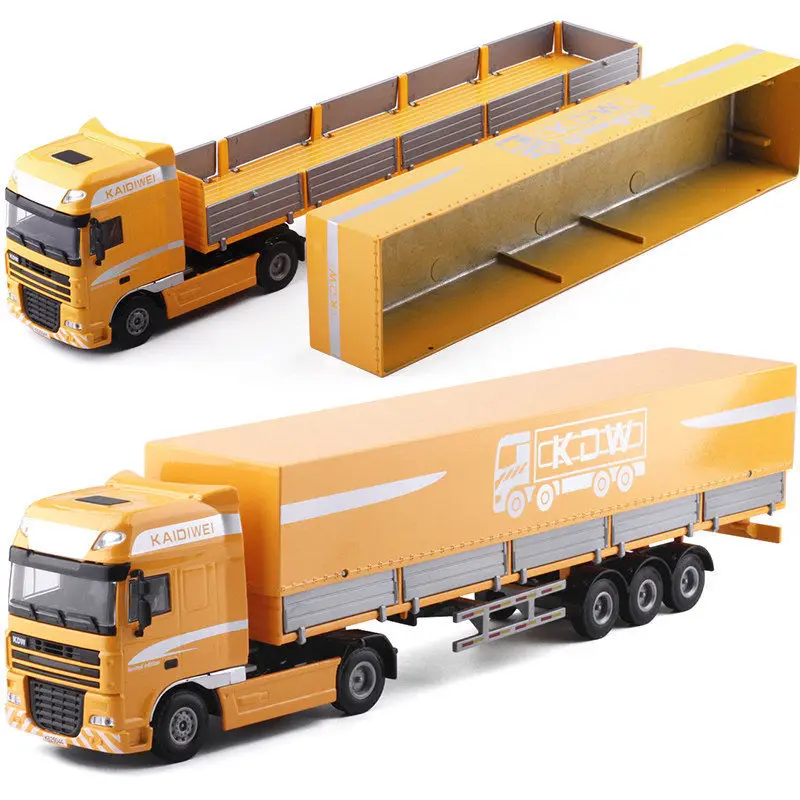 1/50 Diecast Flatbed Container Truck Model 3 1/50 Diecast Flatbed Container Truck Model - Image 3