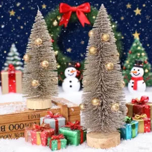 Mini Golden Pine Needle Christmas Tree (15cm or 20cm)