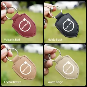 Premium Leather Car Keychain in 4 Colors 15 S2863a9489ea842fe919cfc88f6ae0a04W